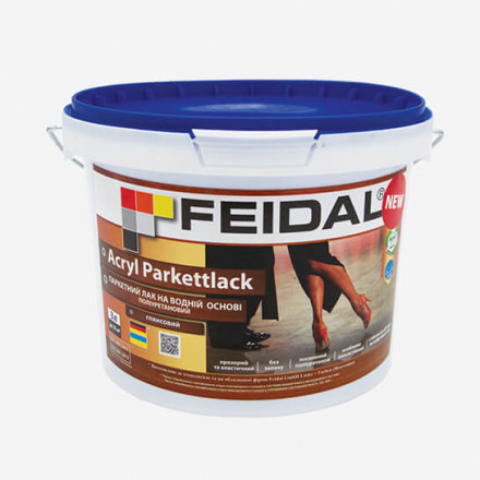 FEIDAL Acryl Parkettlack glans поліуретановий лак для паркету 10л
