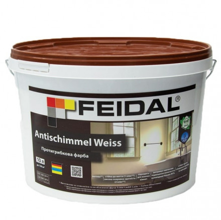 Feidal Antischimmel Weiss акрилова фарба для стін 10л