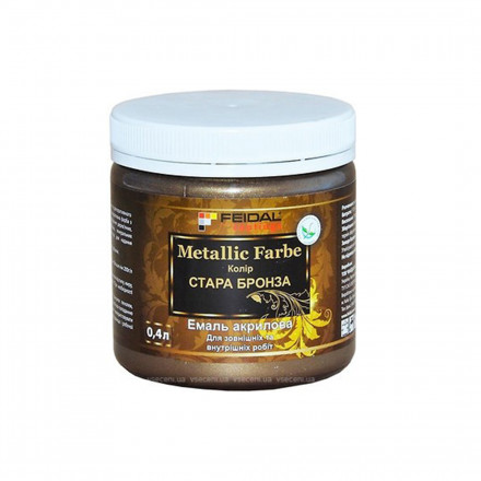 Feidal Metallic Farbe декоративная акриловая краска Старая бронза 0,8л