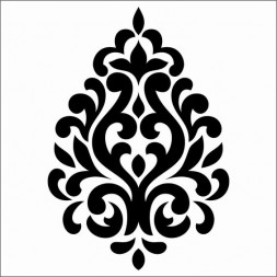 Трафарет Дамаск Vivat06 для штукатурки