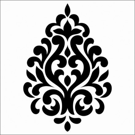 Трафарет Дамаск Vivat06 для штукатурки