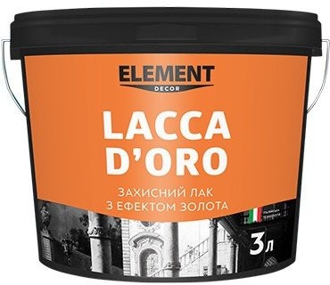 Element Decor Lacca d'oro захисний лак з ефектом золота 3л